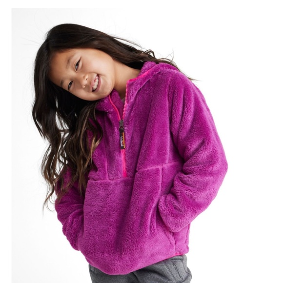 Kids' L.L.Bean Hi-Pile Fleece Hooded Pullover - Picture 1 of 7